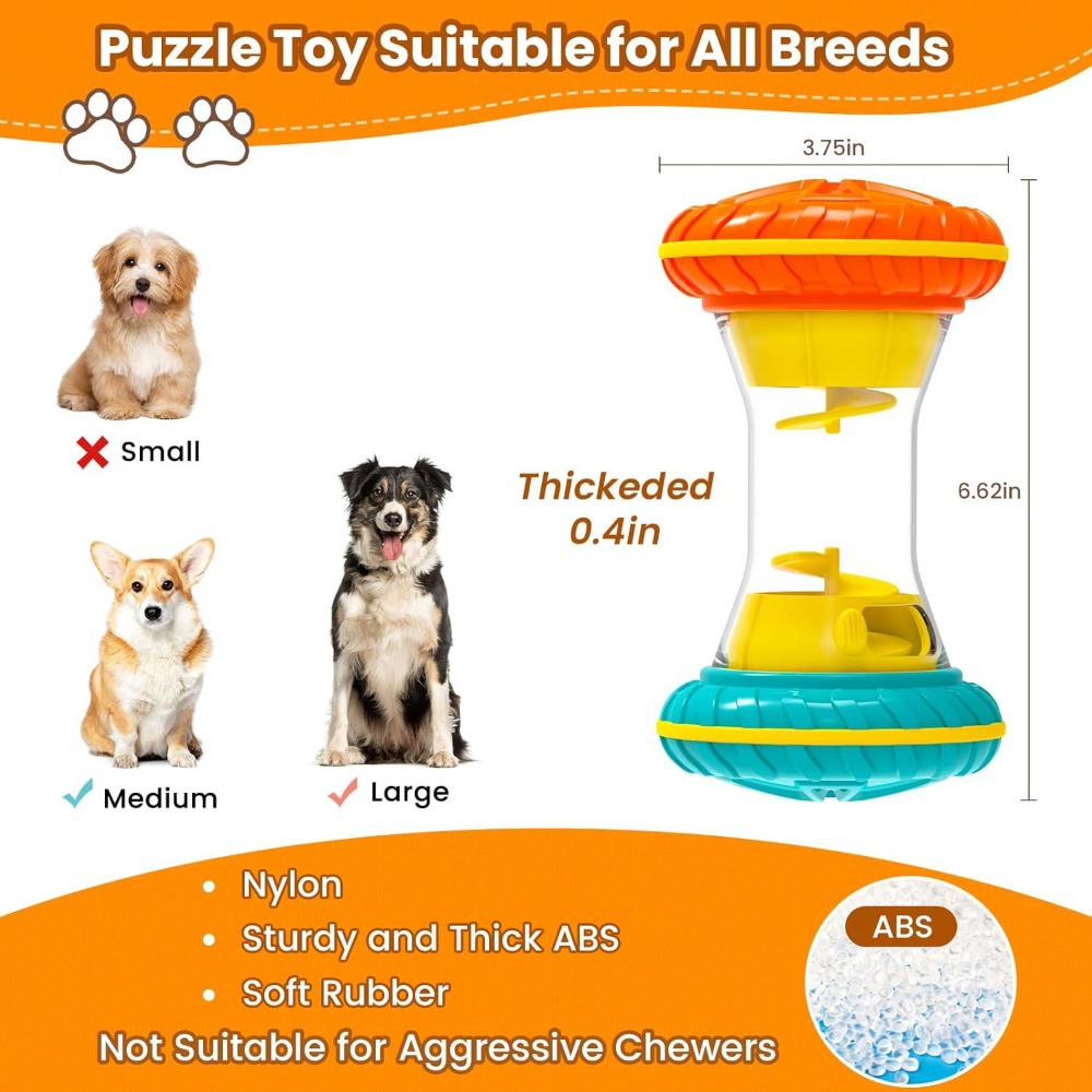 Quiet Rolling Treat Dispensing - Rubber Treat Dispensing Dog Toy ulasan dan harga