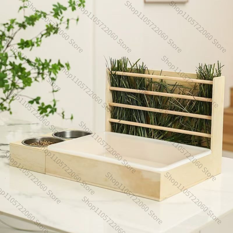 Wooden Rabbit Hay Feeder, Mini - Pet Beds ulasan dan harga