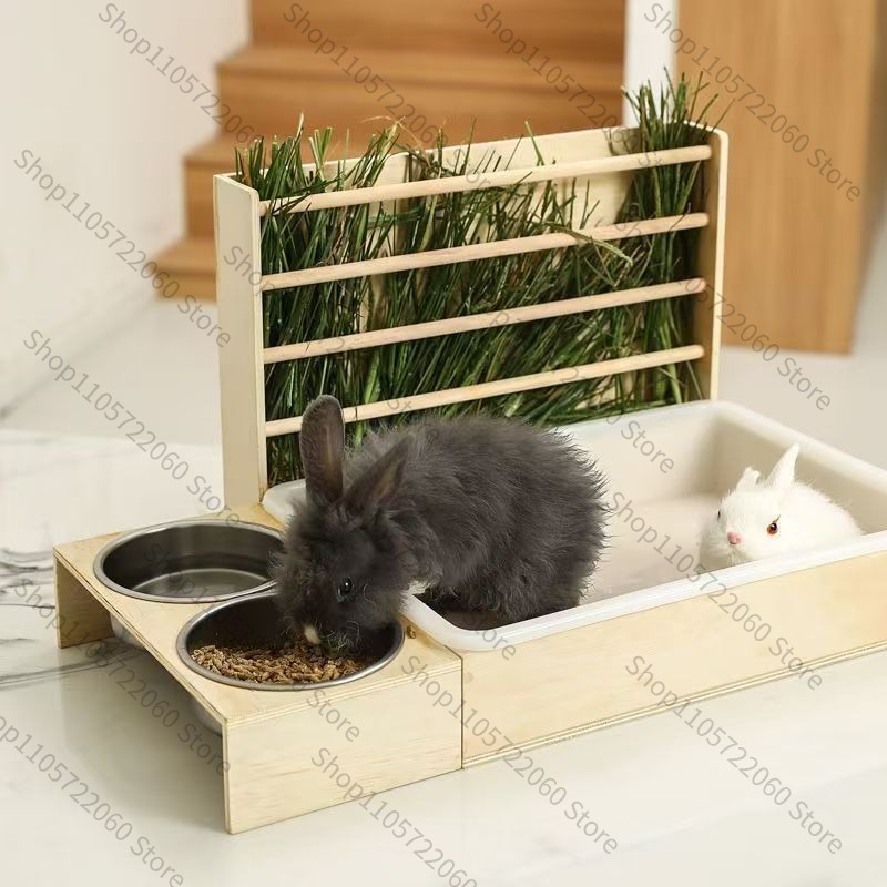 Wooden Rabbit Hay Feeder, Mini - Pet Beds ulasan dan harga