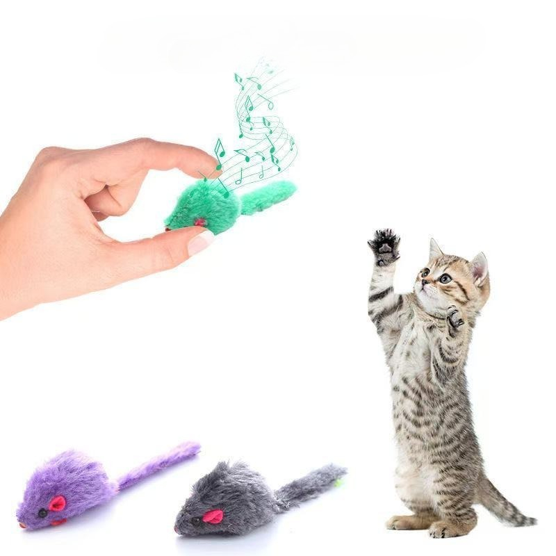 Cat Mouse Toy Squeaky Prefille - Catnip Interactive Plush Mouse ulasan dan harga