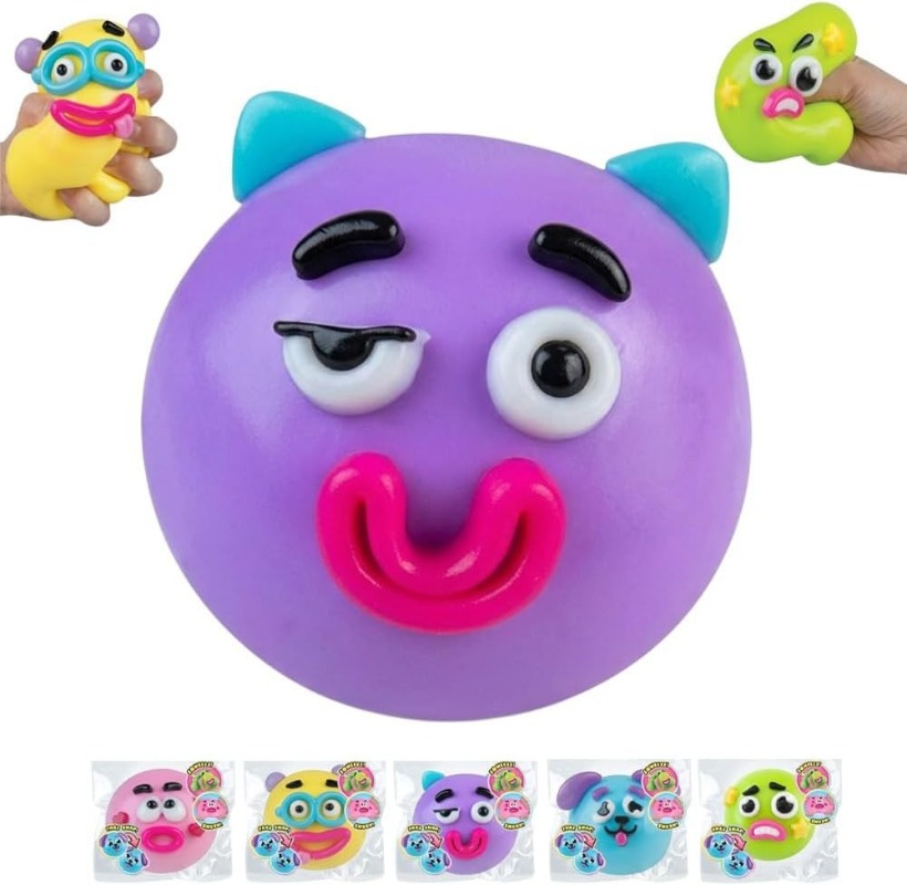 DIY Smushers Squishy Dog Face  - Interactive Squeaky Plush Dog Toy ulasan dan harga