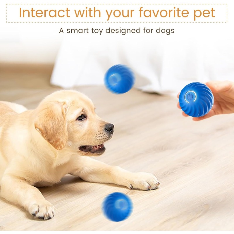 USB Smart Puppy Interactive Do - Automatic Moving Dog Ball ulasan dan harga