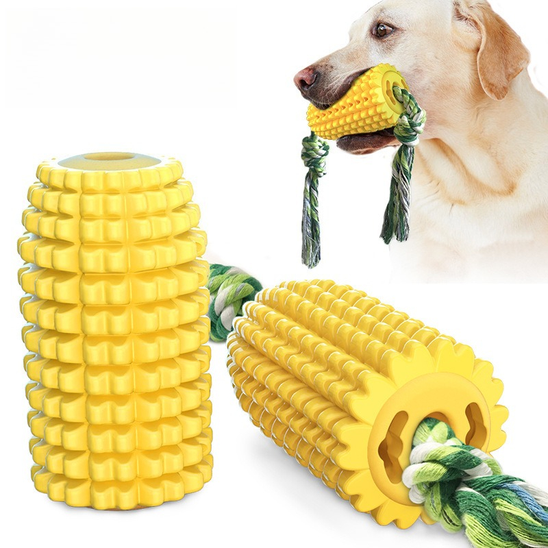 Corn-Shaped Dog Chew Toy for A - Dog Rope Toy Aggressive Chewers ulasan dan harga