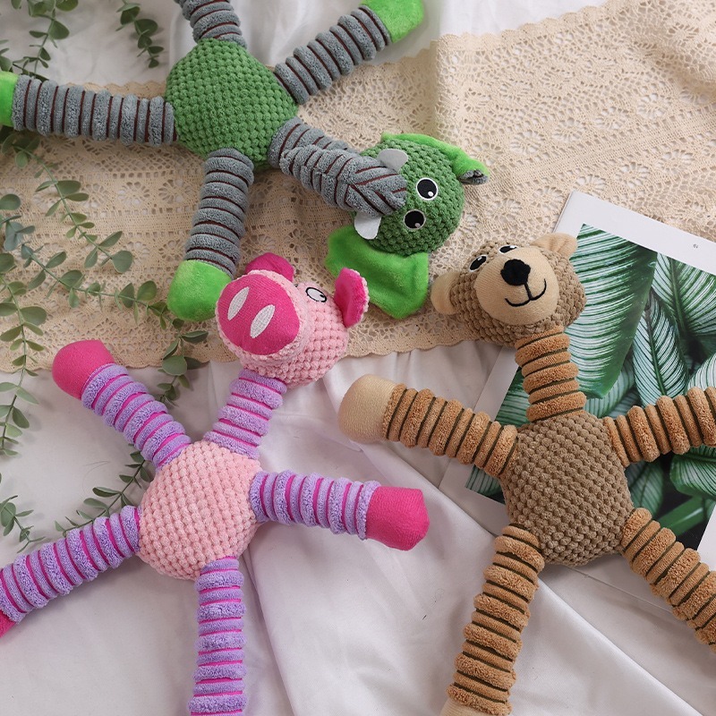 Animals Shape Pet Soft Plush C - Indestructible Dog Chew Toy ulasan dan harga