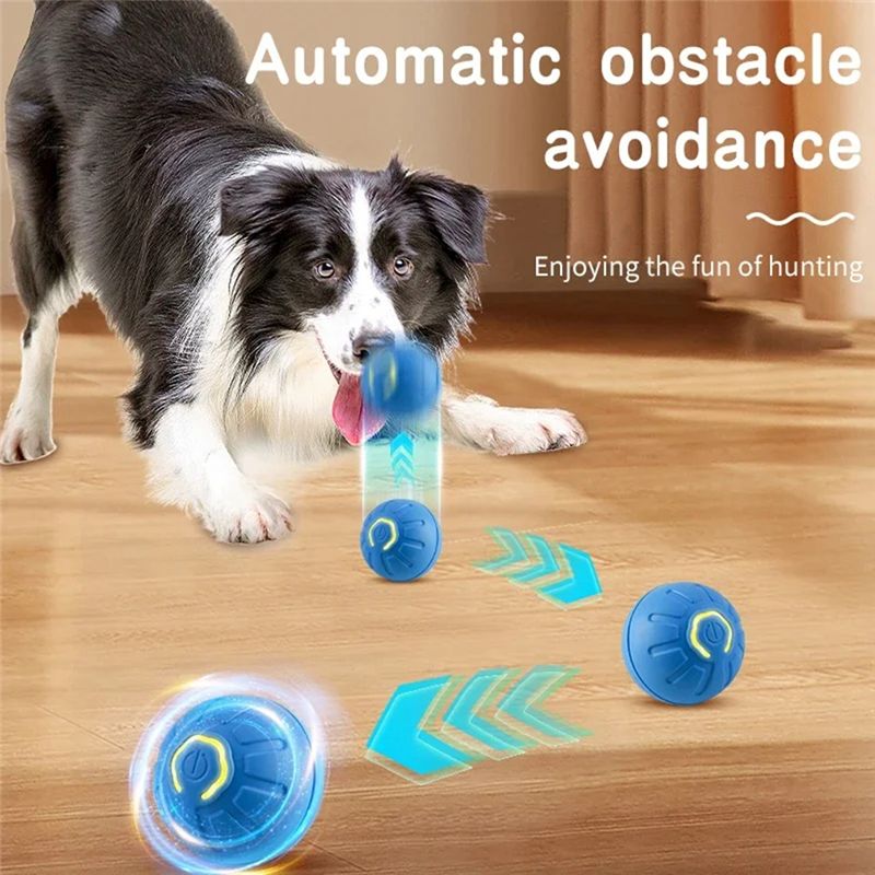 AT84-2PCS Smart Dog Ball Elect - Automatic Moving Dog Ball ulasan dan harga