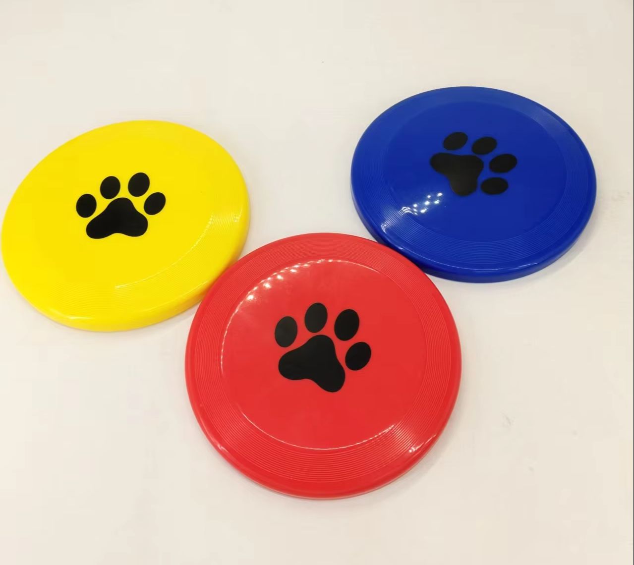 Hard Plastic Dog Frisbee  Paw  - Flying Disc Dog Training Toy ulasan dan harga