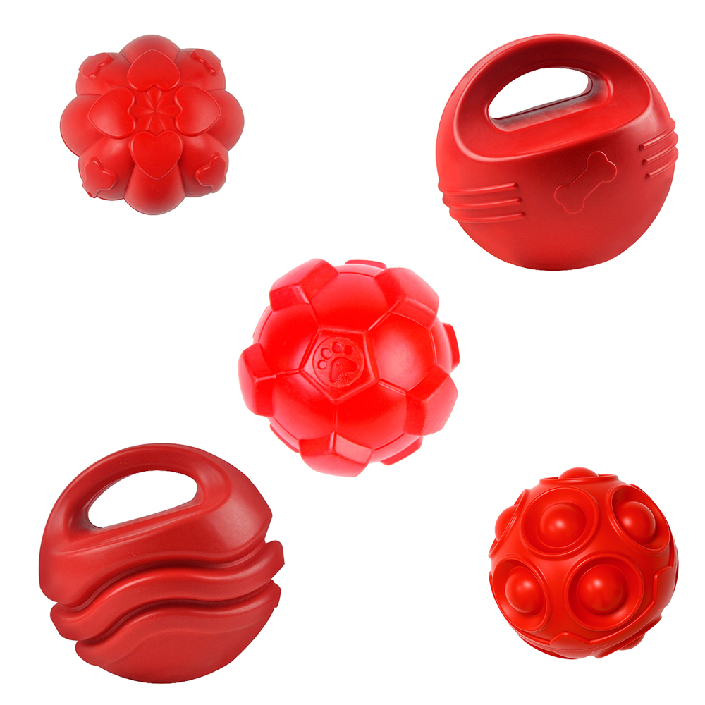 Red TPR Bone Dog Chew Toy Inde - Indestructible Dog Chew Toy ulasan dan harga