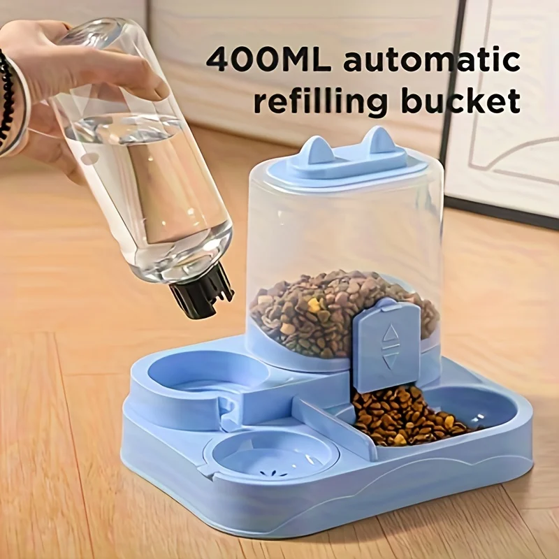 Ww-Durable Plastic 2-in-1 Auto - Pet Feeders ulasan dan harga