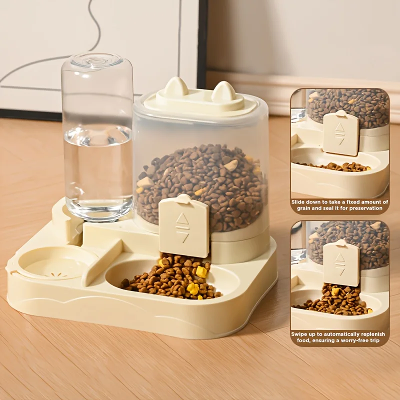Ww-Durable Plastic 2-in-1 Auto - Pet Feeders ulasan dan harga