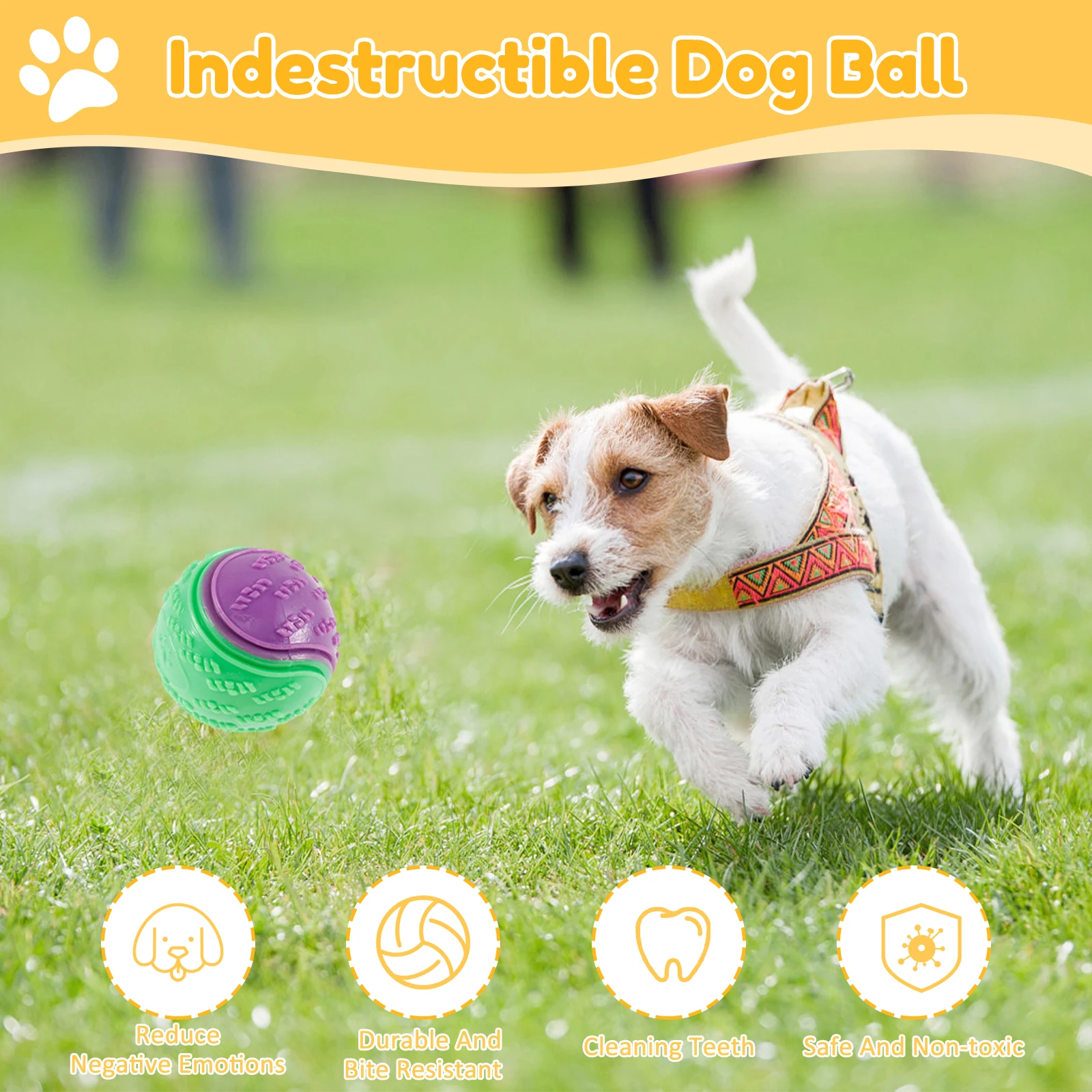 6/12Pcs Dog Squeaky Balls Toys - Interactive Squeaky Plush Dog Toy ulasan dan harga