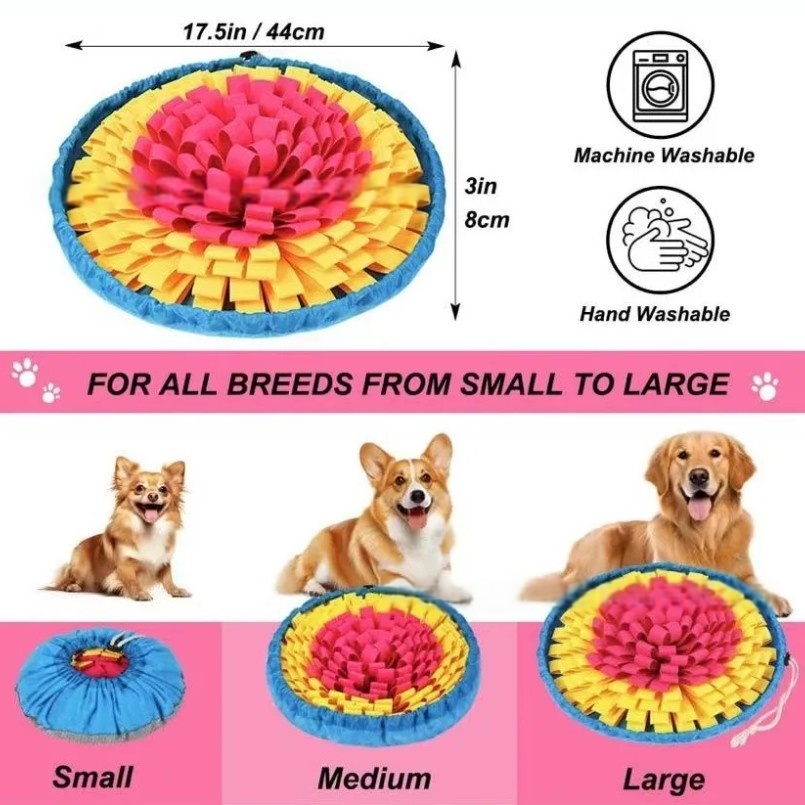 New Pet Sniffing Pad Flower-sh - Snuffle Mat For Dogs ulasan dan harga
