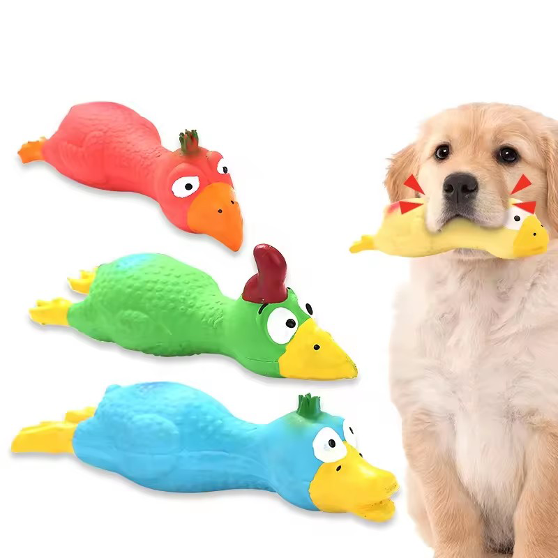 Cute Dog Squeak Toy Latex Chic - Interactive Squeaky Plush Dog Toy ulasan dan harga