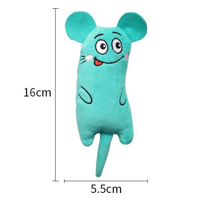 Funny Pet Plush Embroidery Cat - Catnip Interactive Plush Mouse ulasan dan harga