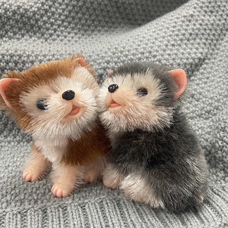 5Inch Full Body Silicone Cute  - Interactive Squeaky Plush Dog Toy ulasan dan harga