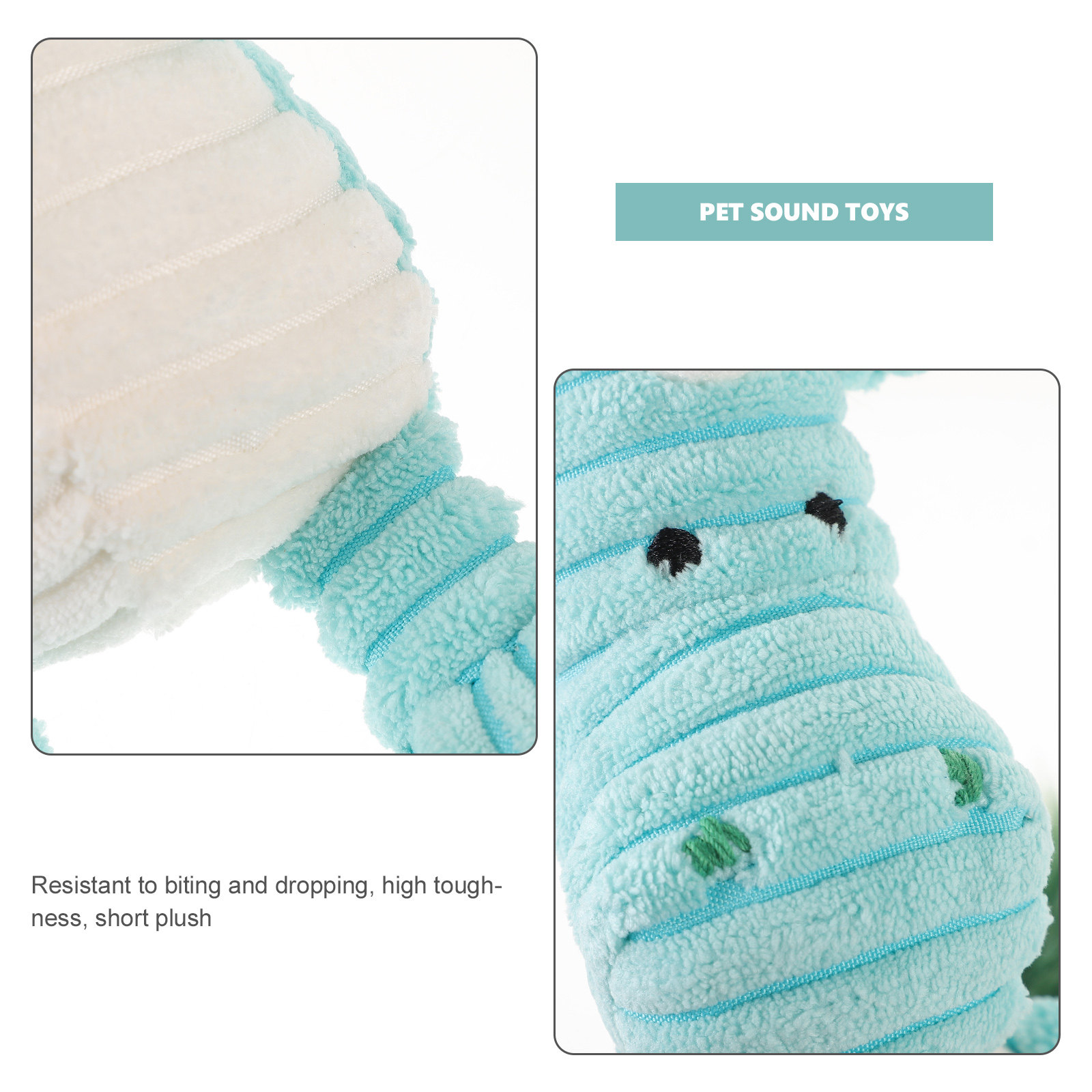 Striped Unicorn Plush Squeaky  - Flying Disc Dog Training Toy ulasan dan harga