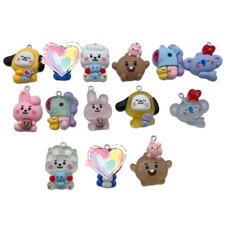 BT21 colorful cartoon resin tr - Dog Toys ulasan dan harga