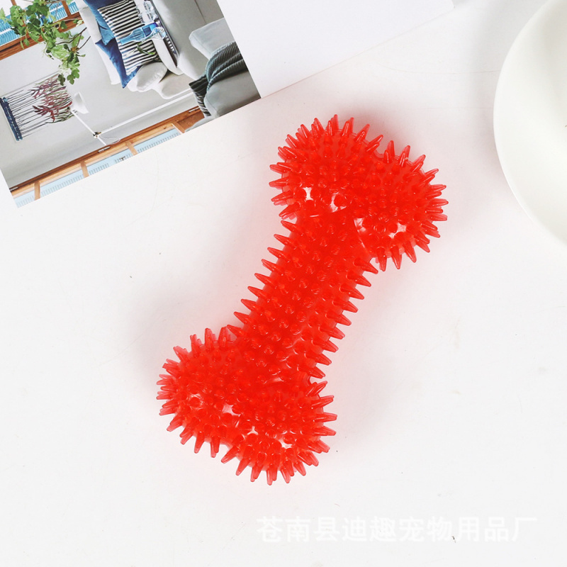 Pet toy for large dogs, rubber - Teeth Cleaning Dog Chew Bone ulasan dan harga