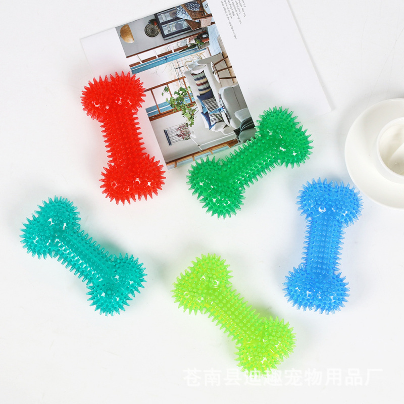 Pet toy for large dogs, rubber - Teeth Cleaning Dog Chew Bone ulasan dan harga