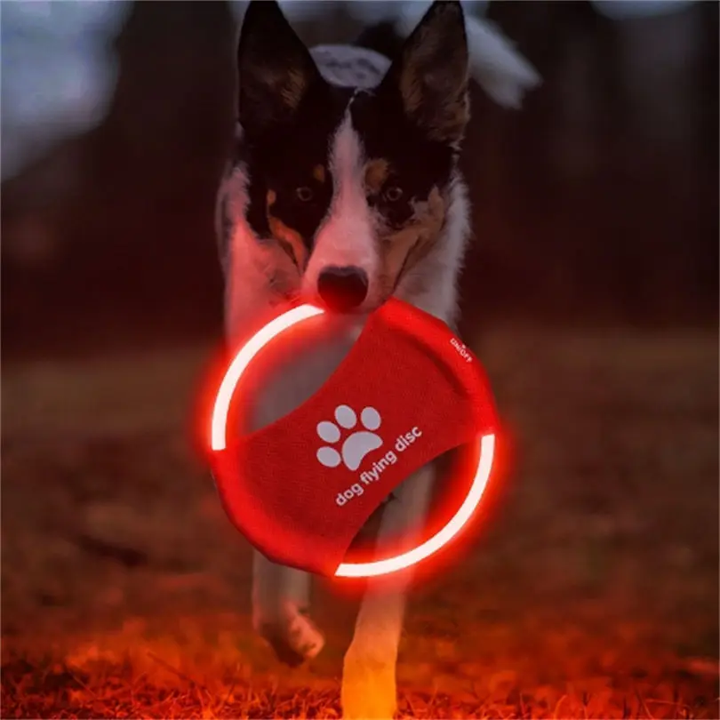 Dog Toy LED Glowing Rechargeab - Flying Disc Dog Training Toy ulasan dan harga