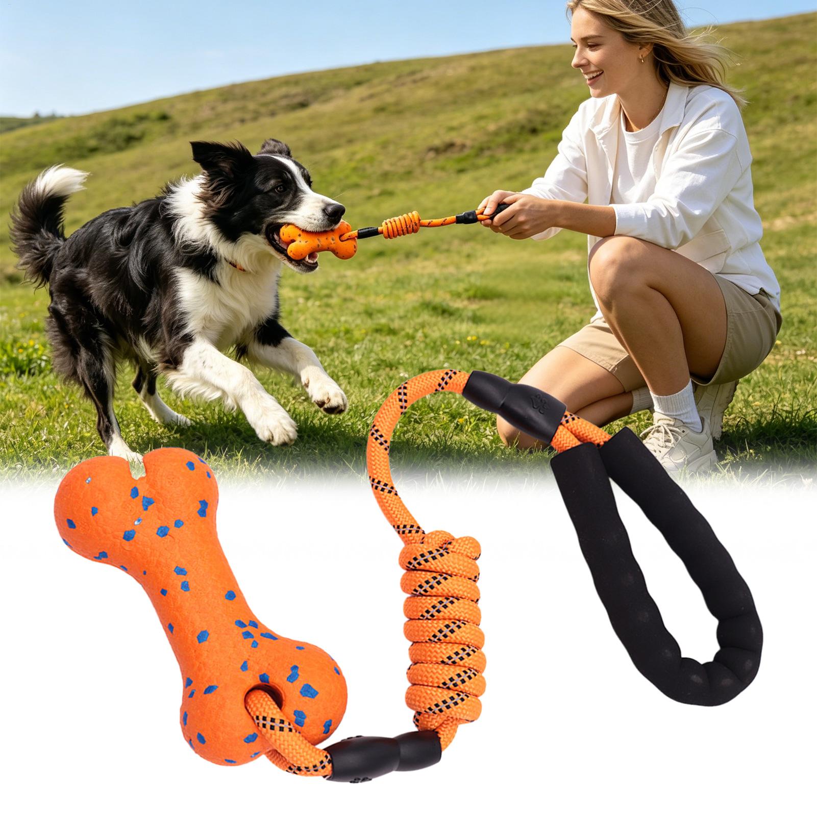 Rope Toy Teething Bone Pet Sup - Dog Rope Toy Aggressive Chewers ulasan dan harga