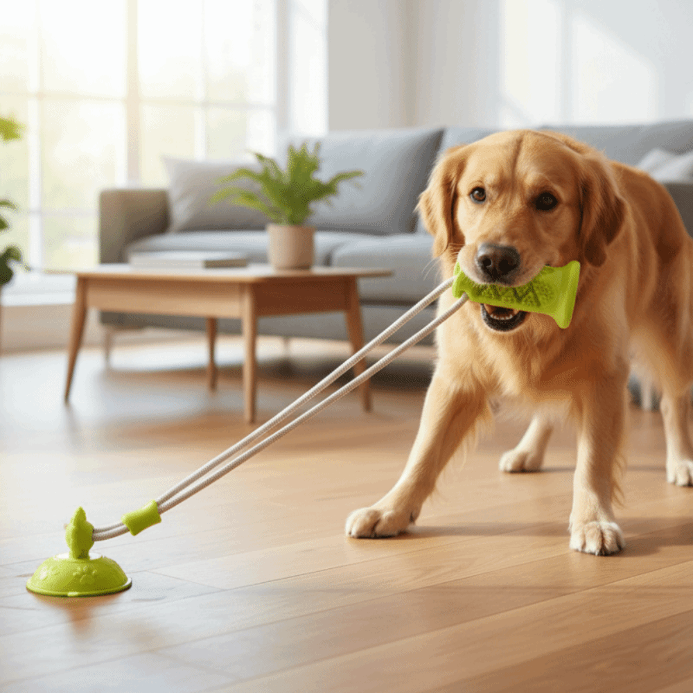 Bite-Resistant Dog Suction Cup - Suction Cup Dog Tug Toy ulasan dan harga