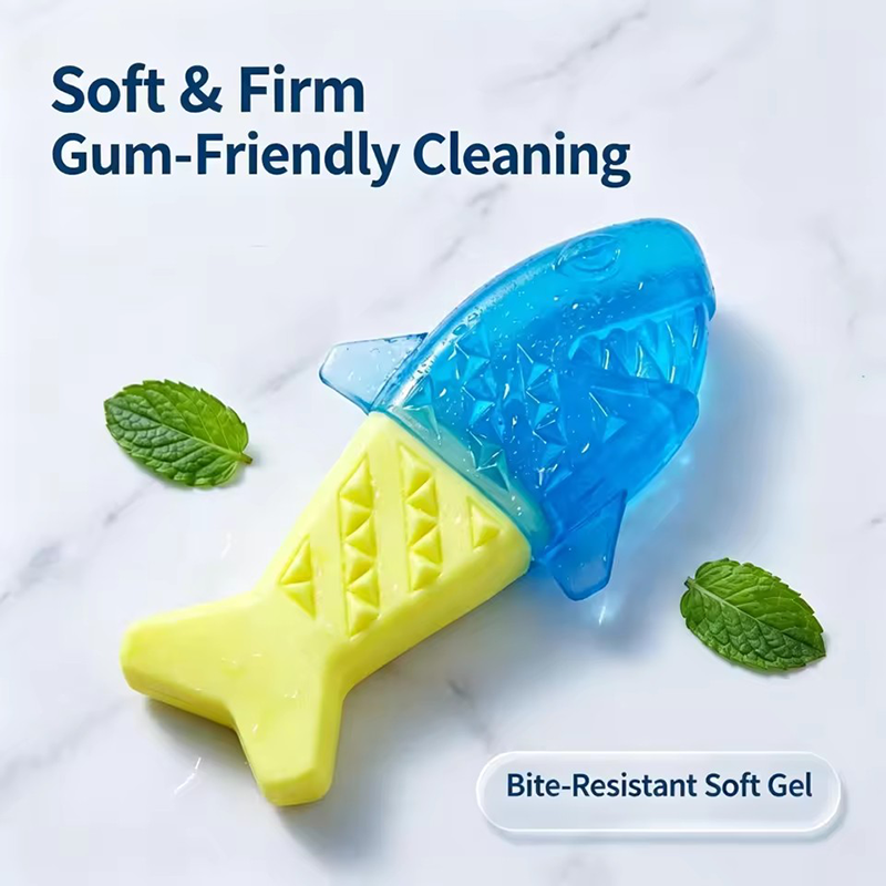 Pet Fish Bone TPR Dog Toy Wate - Teeth Cleaning Dog Chew Bone ulasan dan harga