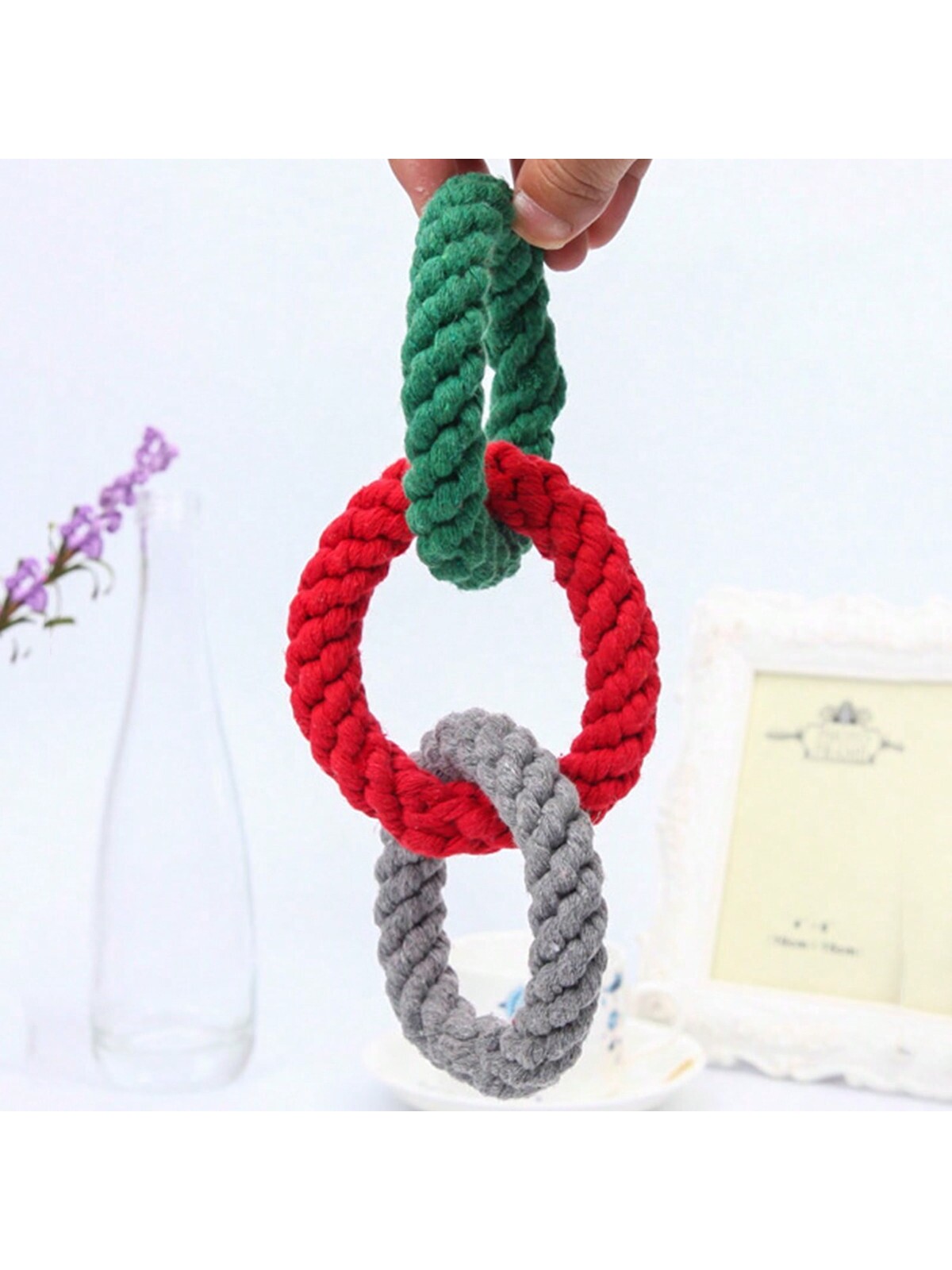 1pc Large Tough Chew Toys for  - Dog Rope Toy Aggressive Chewers ulasan dan harga