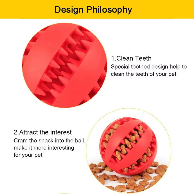 Dog Treat Dispensing Toy Ball  - Rubber Treat Dispensing Dog Toy ulasan dan harga