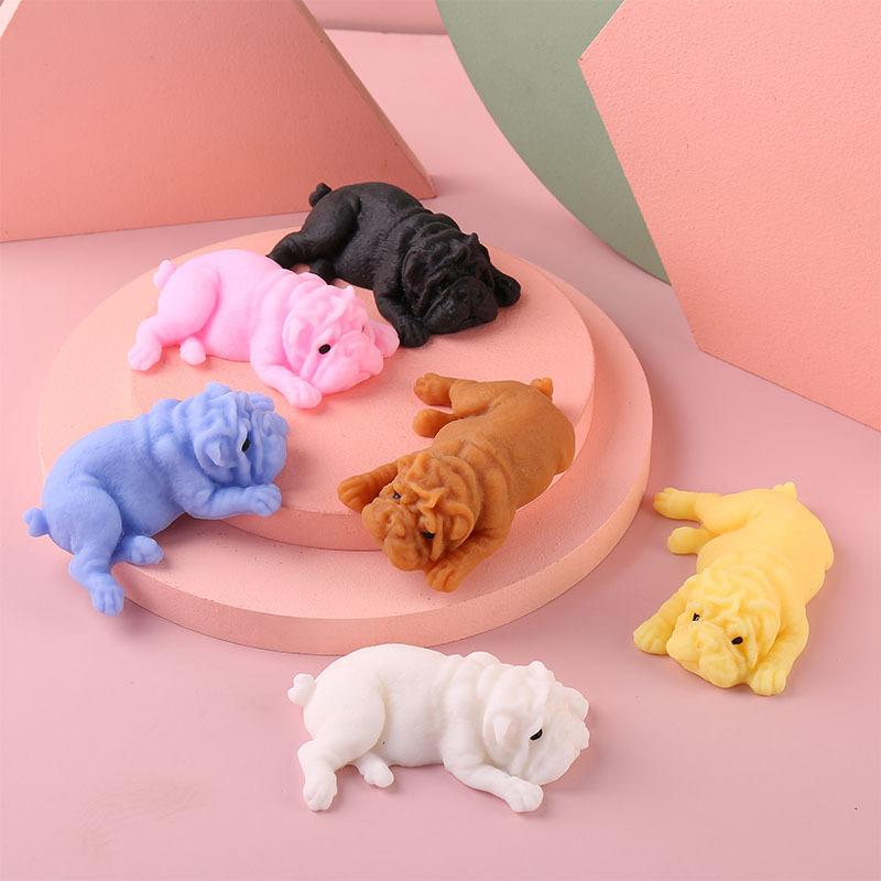 Squishy Dogs Anime Fidget Toys - Interactive Squeaky Plush Dog Toy ulasan dan harga