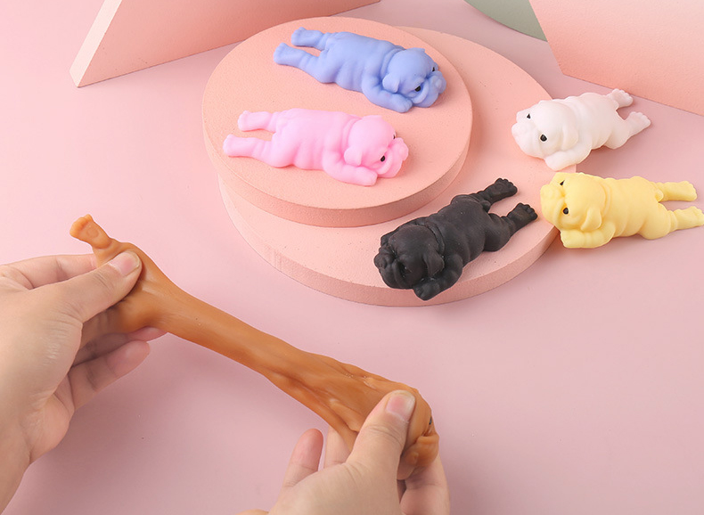Squishy Dogs Anime Fidget Toys - Interactive Squeaky Plush Dog Toy ulasan dan harga