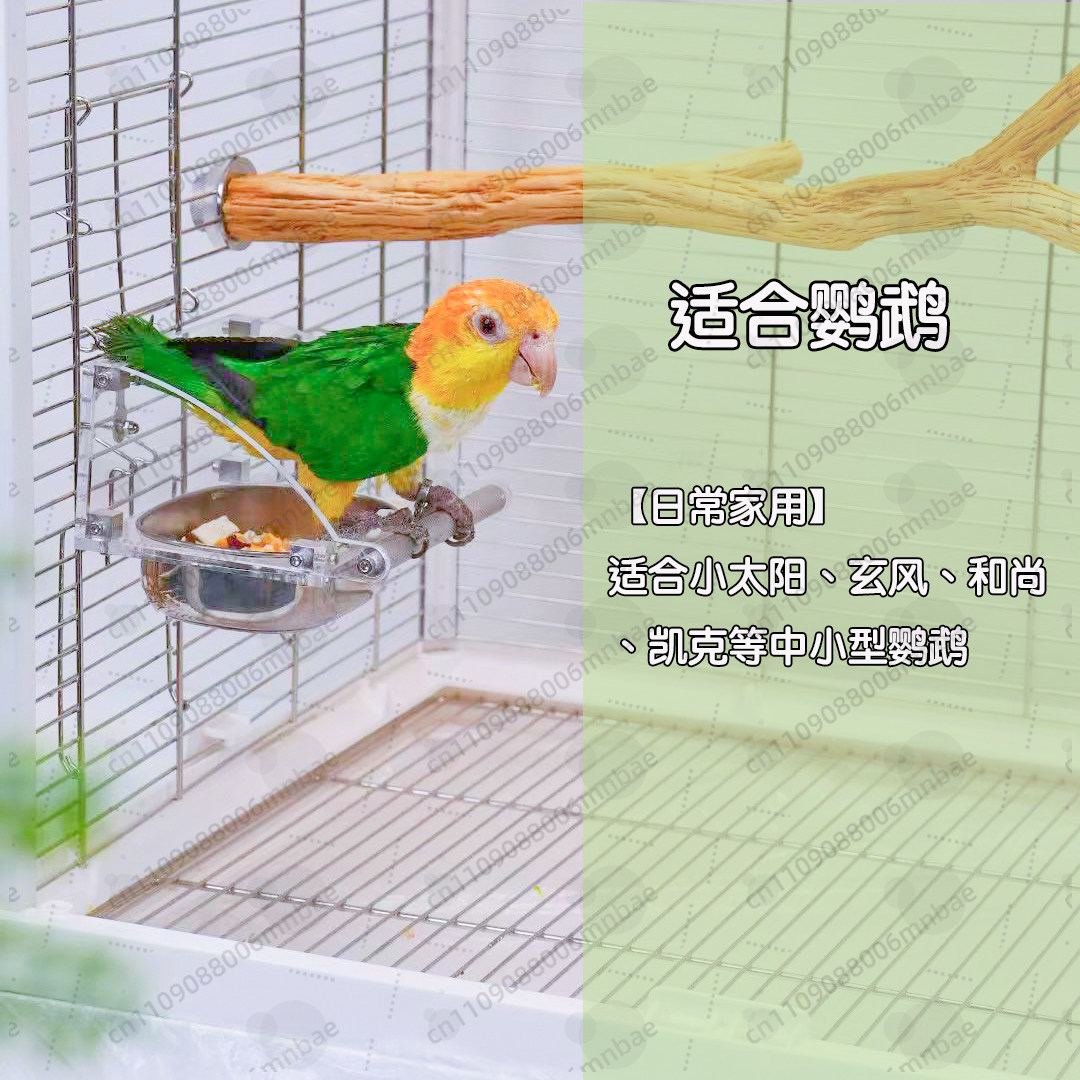 Parrot food box stainless stee - Pet Feeders ulasan dan harga
