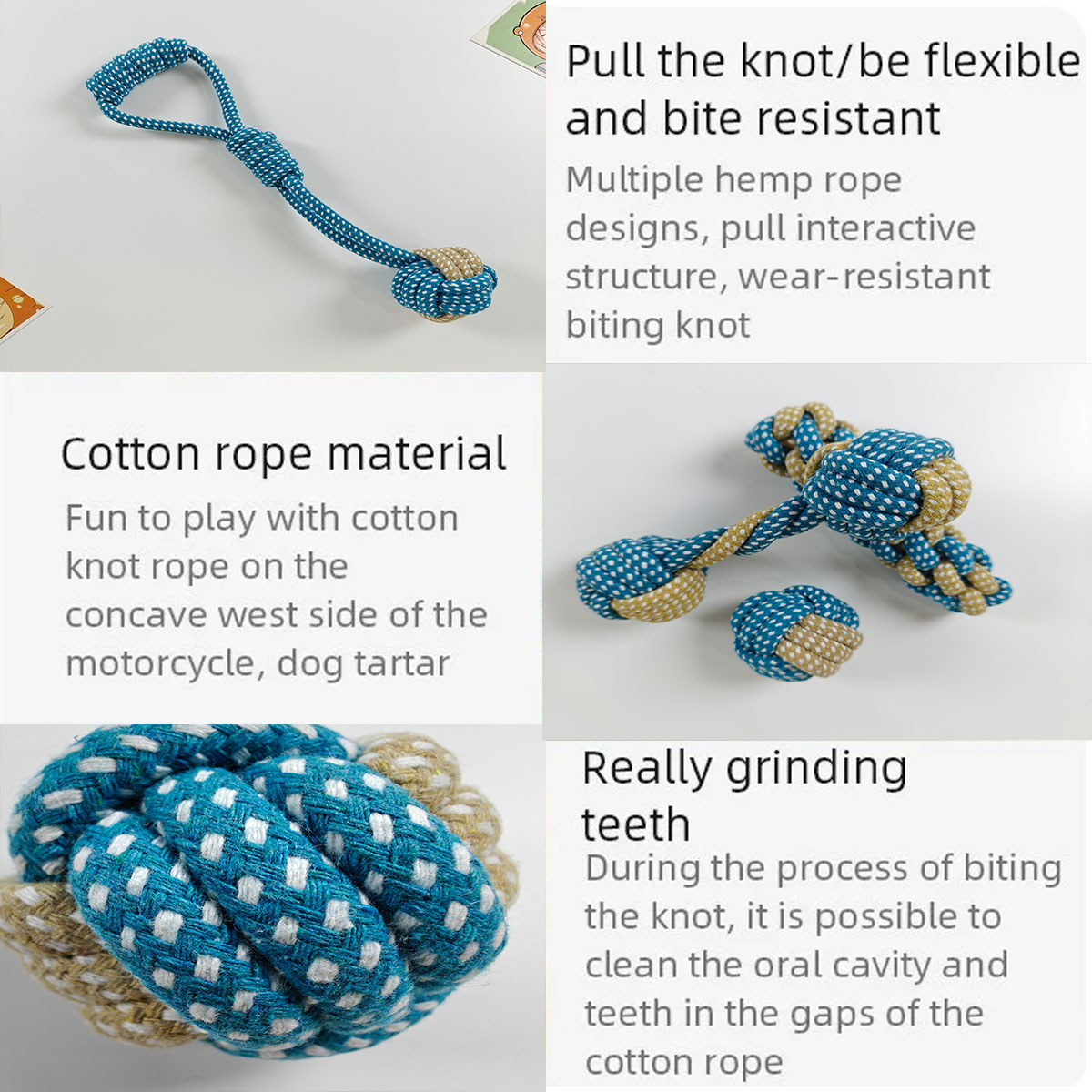 New 7PCS Pet Dog Puppy Double  - Teeth Cleaning Dog Chew Bone ulasan dan harga