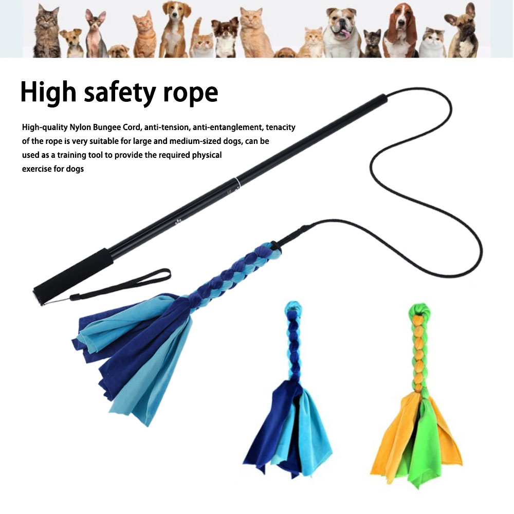 Retractable Dog Stick Interact - Interactive Squeaky Plush Dog Toy ulasan dan harga