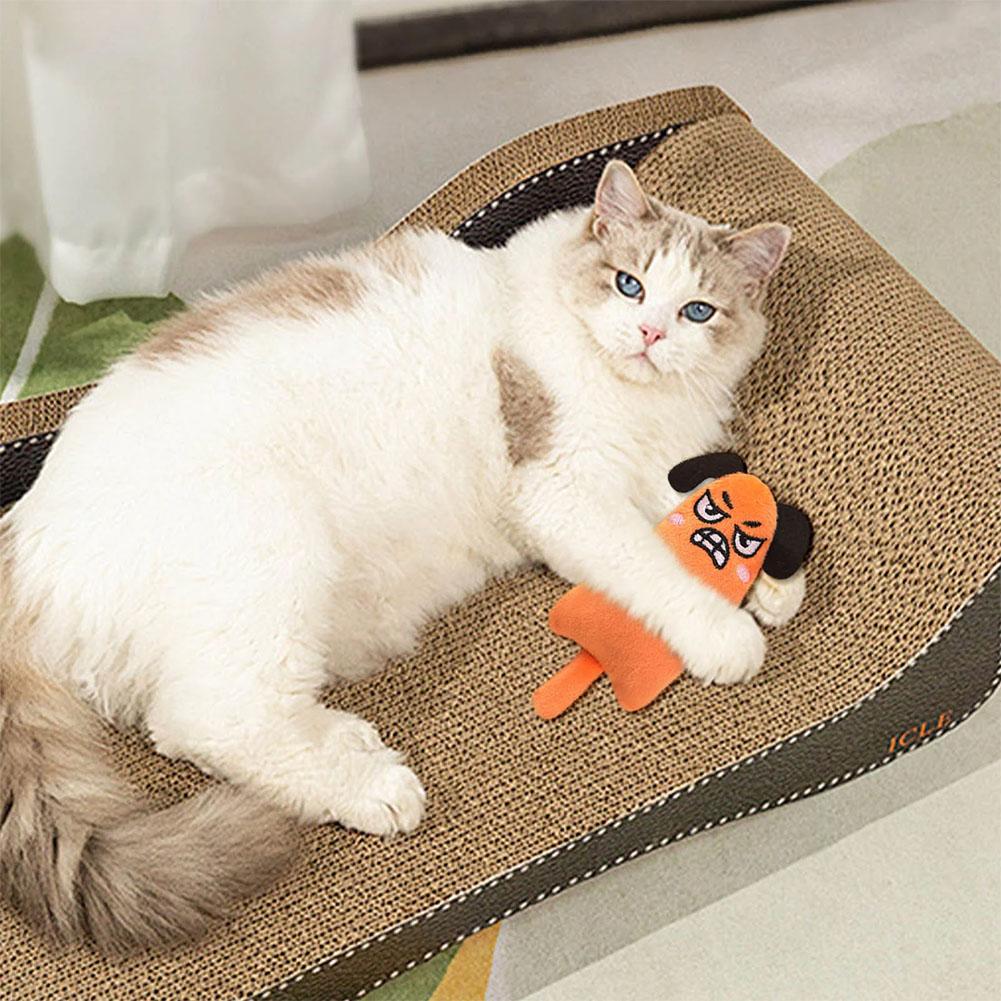 Cartoon Expression Cat Toys Pl - Catnip Interactive Plush Mouse ulasan dan harga