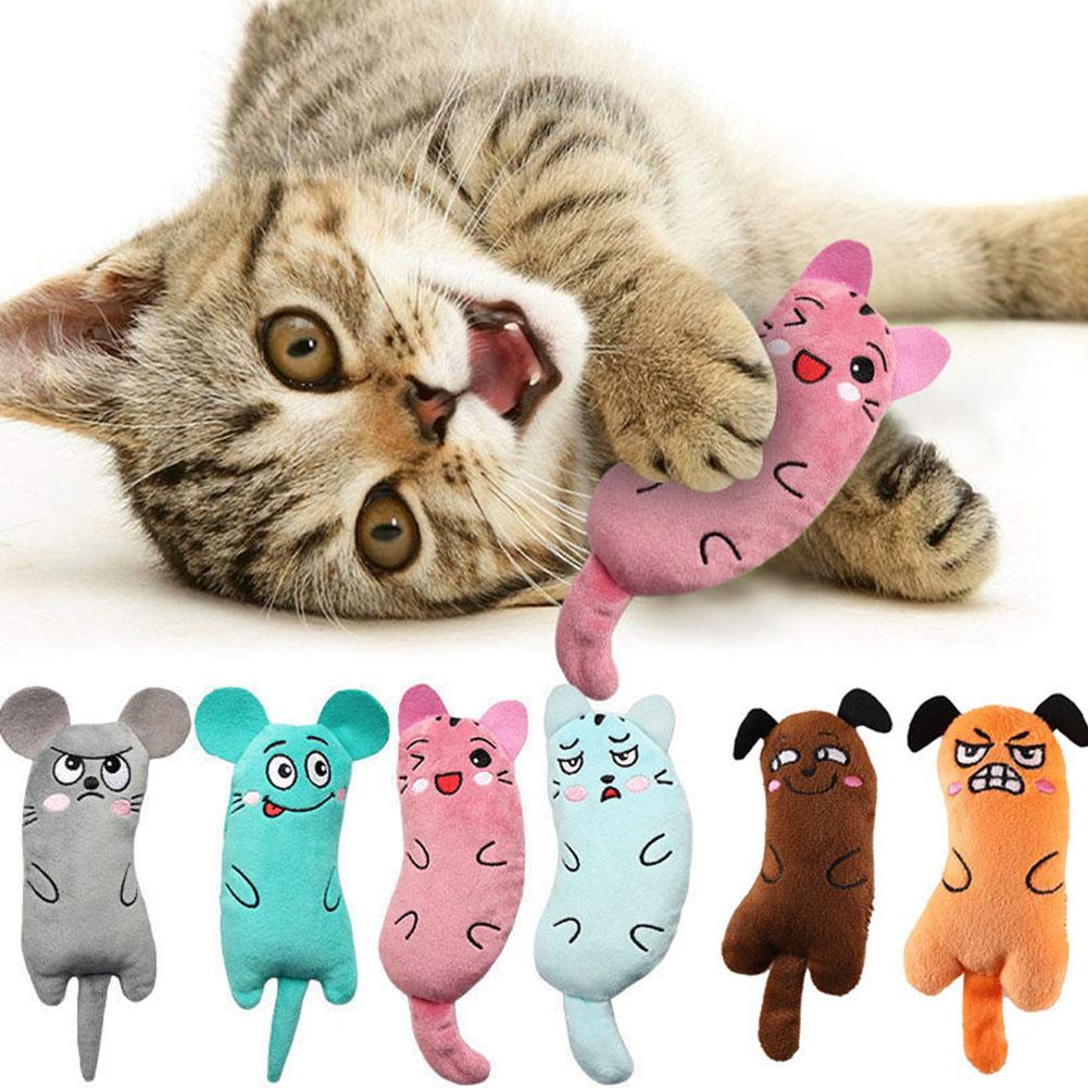 Cartoon Expression Cat Toys Pl - Catnip Interactive Plush Mouse ulasan dan harga