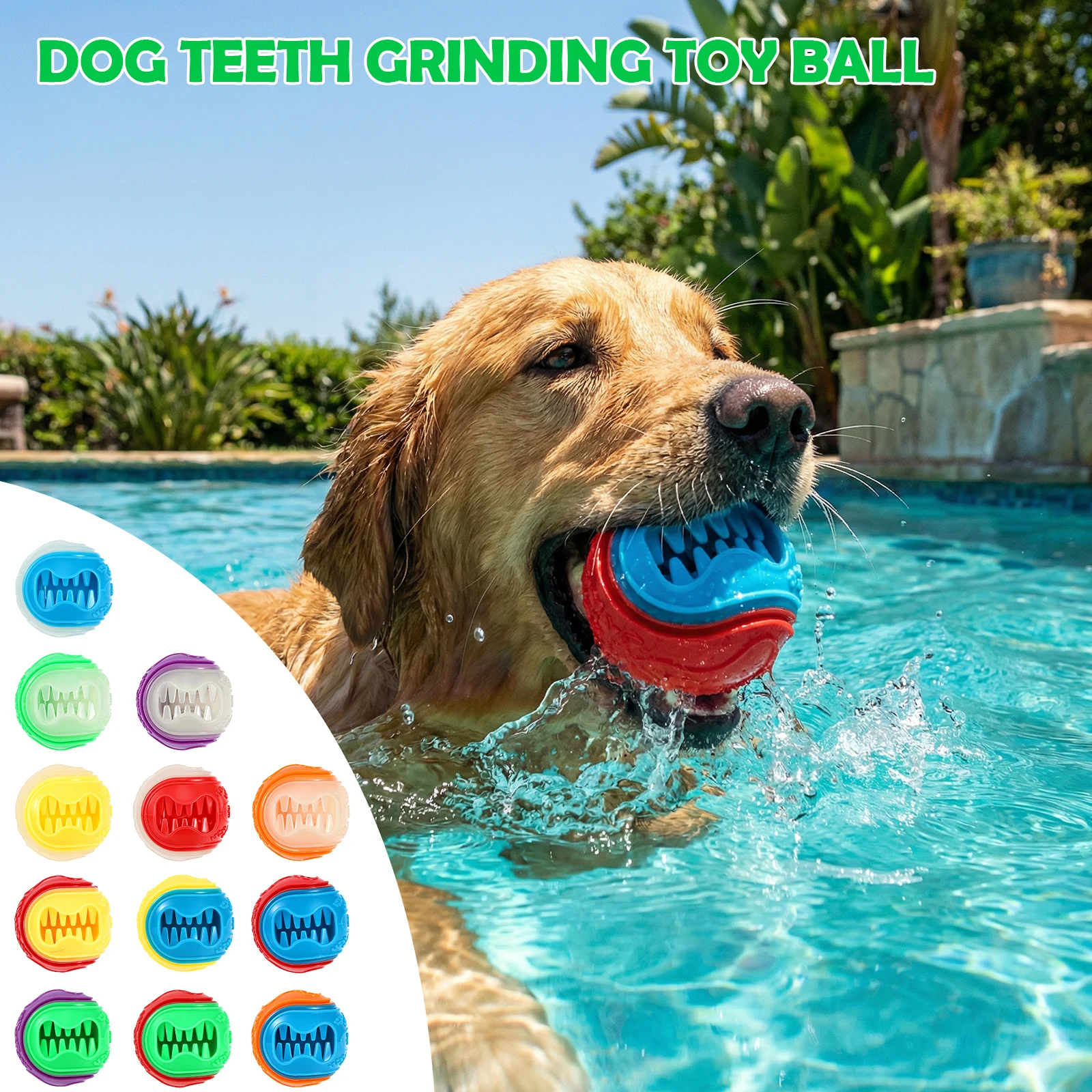 6Pcs Interactive Dog Food Ball - Rubber Treat Dispensing Dog Toy ulasan dan harga