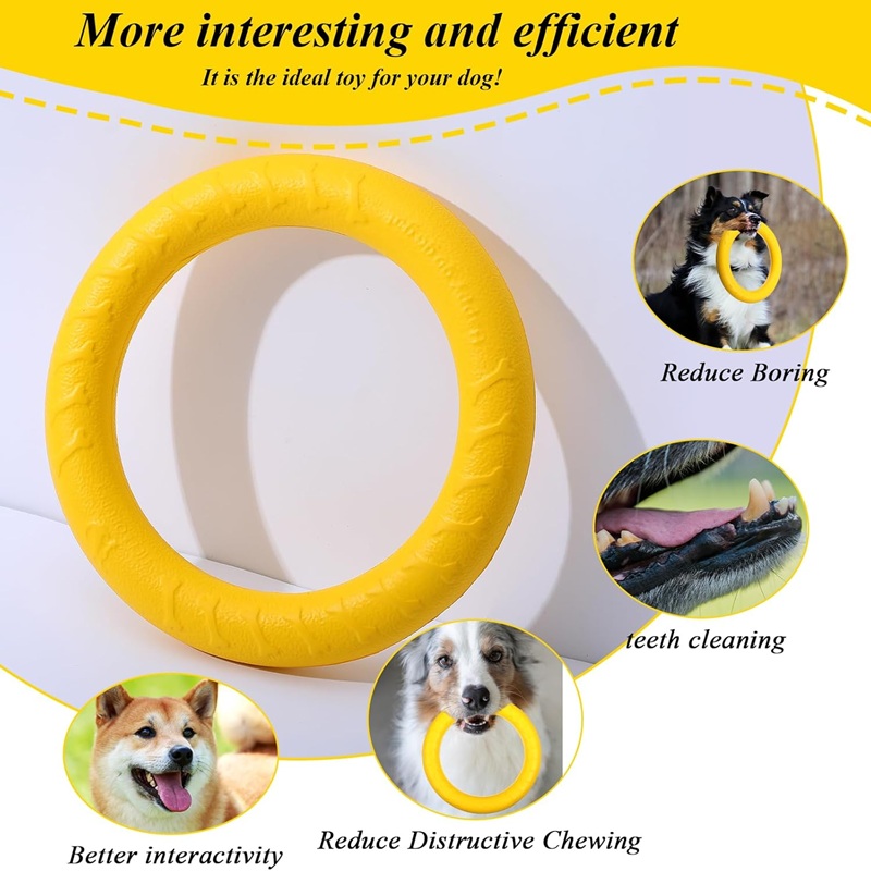 Dog Toys Pet Flying Discs EVA  - Flying Disc Dog Training Toy ulasan dan harga