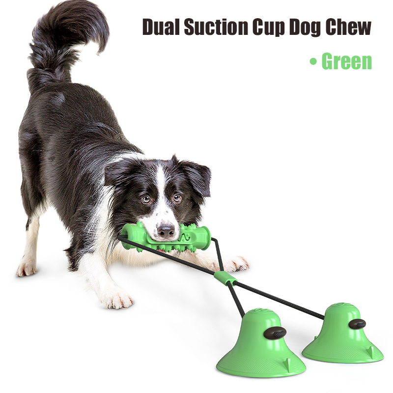 Dual Suction Cup Dog Chew Tug  - Dog Rope Toy Aggressive Chewers ulasan dan harga