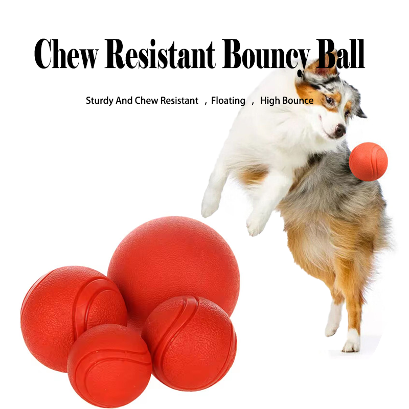 Solid Rubber Dog Bouncy Ball I - Indestructible Dog Chew Toy ulasan dan harga