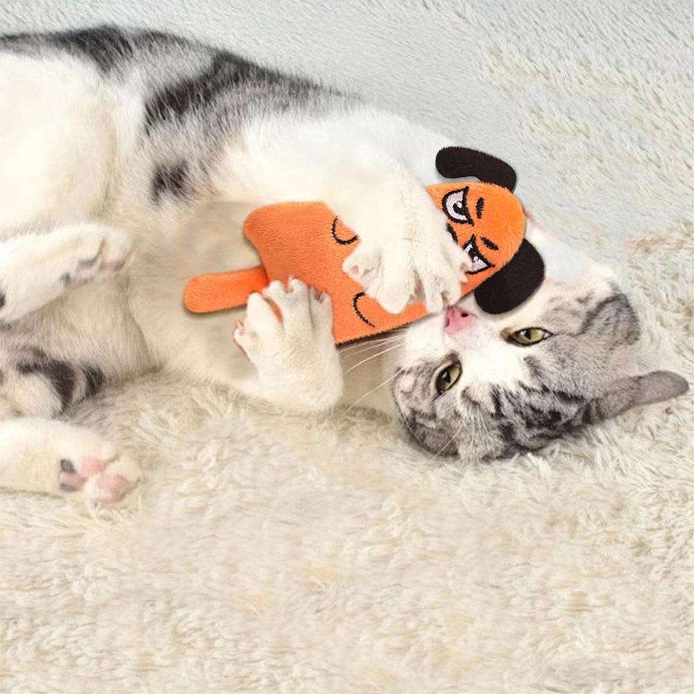 Cartoon Expression Cat Toys Pl - Catnip Interactive Plush Mouse ulasan dan harga
