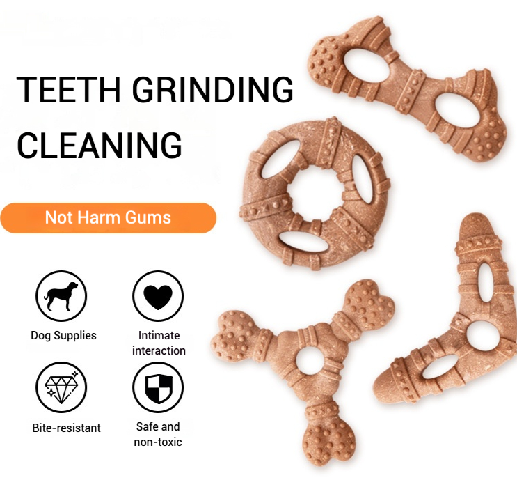 Imitation Bone Molar Dog Toy D - Teeth Cleaning Dog Chew Bone ulasan dan harga