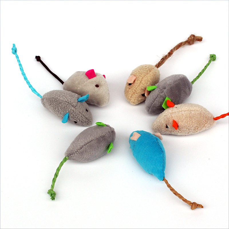 Catnip Mice Cat Toy Blue Gray  - Catnip Interactive Plush Mouse ulasan dan harga