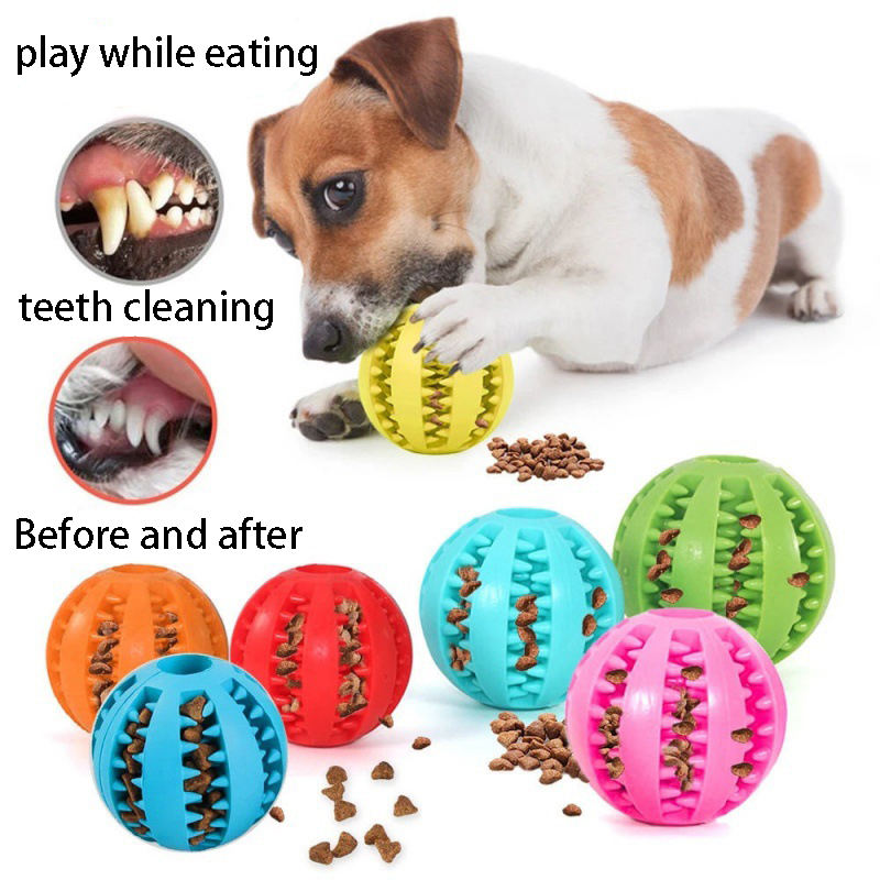 Interactive Dog Toy Ball Rubbe - Rubber Treat Dispensing Dog Toy ulasan dan harga