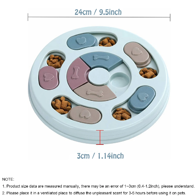 Dog Food Hiding Bowl, Slow Foo - Dog Puzzle Feeder Toy ulasan dan harga