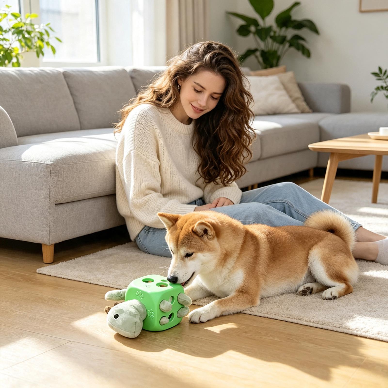 Interactive Dog Toy Interactiv - Rubber Treat Dispensing Dog Toy ulasan dan harga