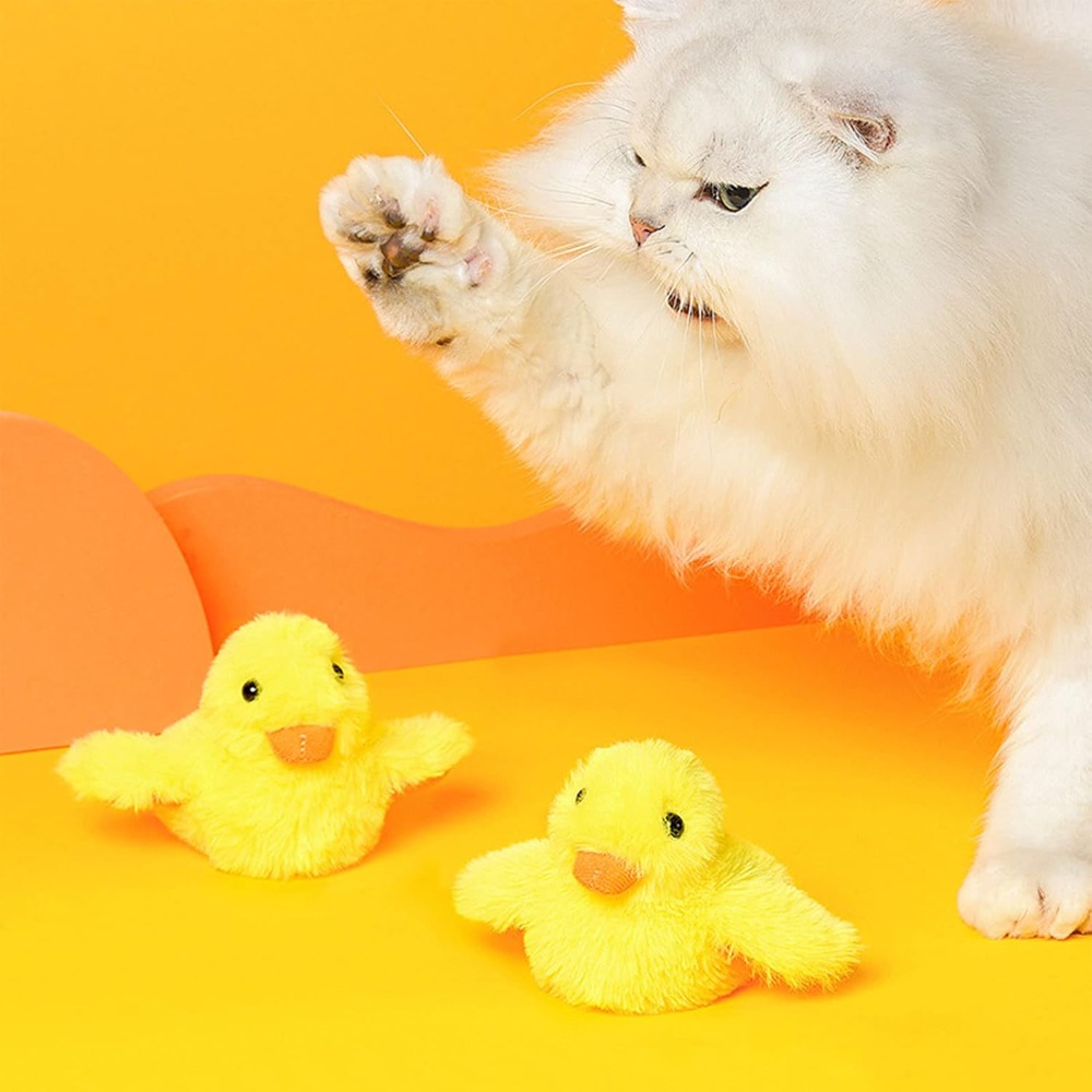 Electric Duck Cat Toy Interact - Catnip Interactive Plush Mouse ulasan dan harga