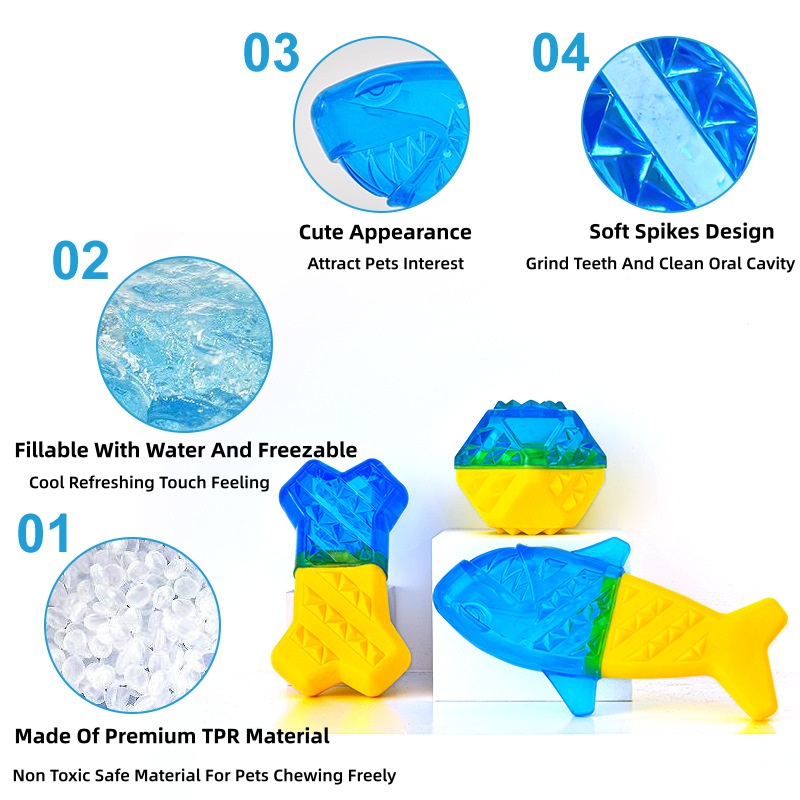 Freezable Summer Dog Cooling T - Teeth Cleaning Dog Chew Bone ulasan dan harga