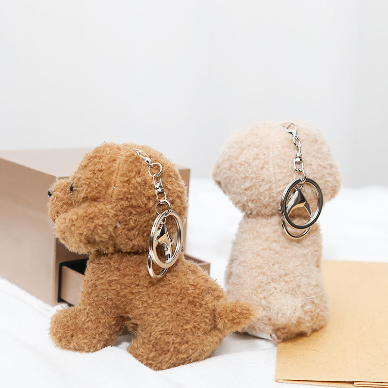 New 12cm Cute Teddy Dog Plush  - Interactive Squeaky Plush Dog Toy ulasan dan harga