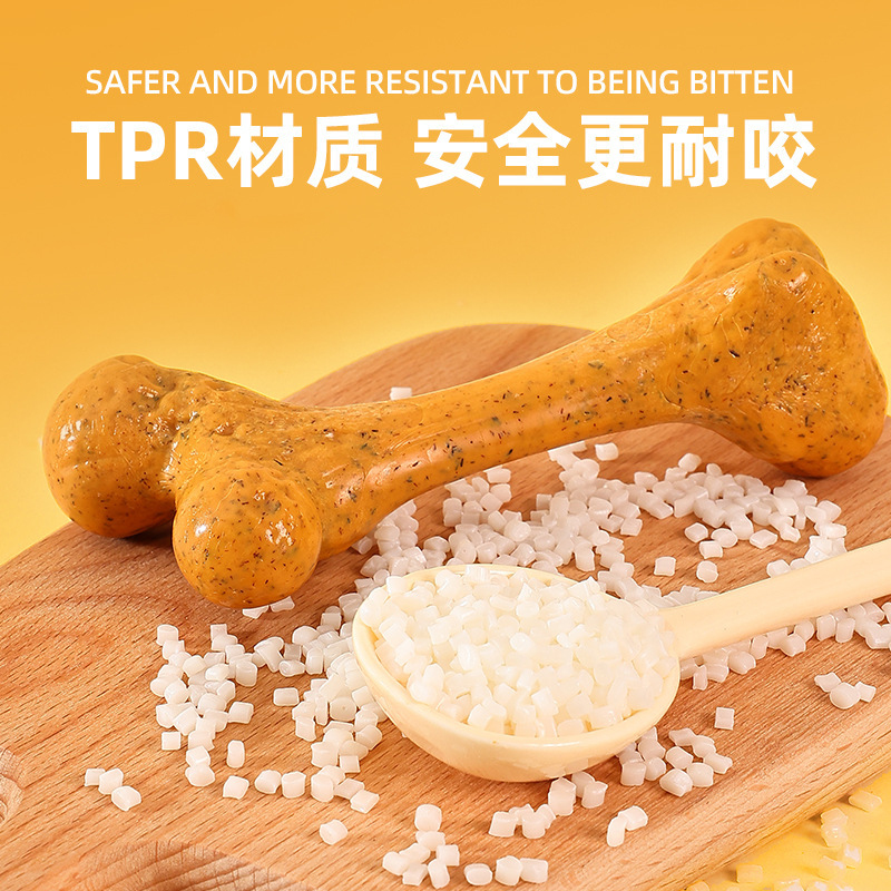 Dog ToyTPRDurable chew-resista - Teeth Cleaning Dog Chew Bone ulasan dan harga