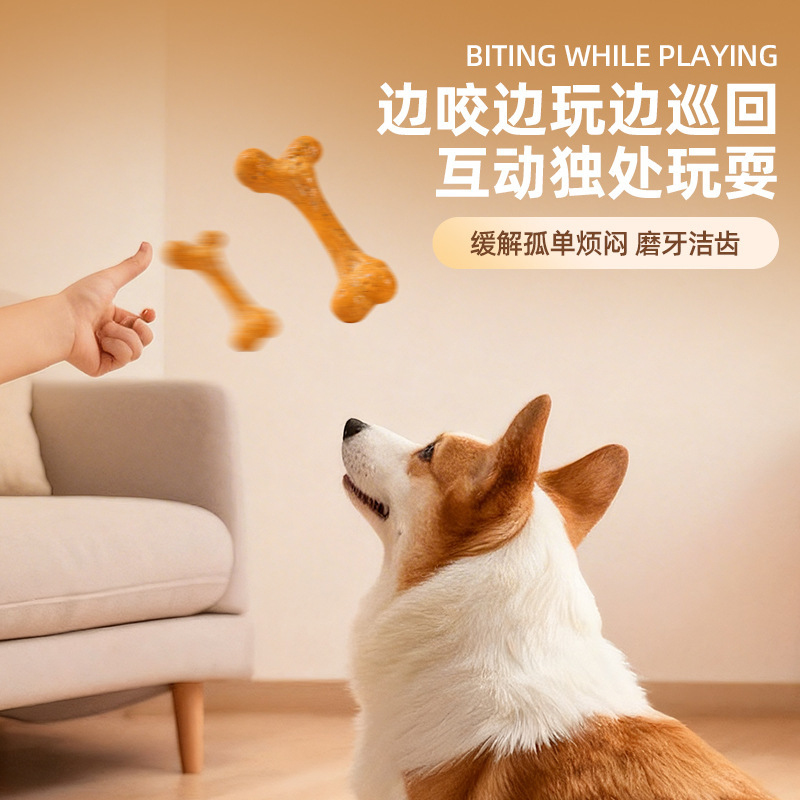 Dog ToyTPRDurable chew-resista - Teeth Cleaning Dog Chew Bone ulasan dan harga